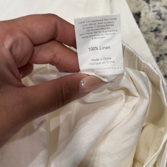 100% Linen Tailored Cropped Trousers CECILIA - Picture 6 of 6